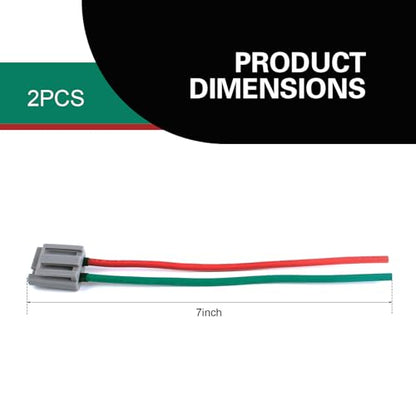 WZP 2PCS HEI Distributor Pigtail Wire Harness, 12V Power & Tach Connector Plug with 7-inch Color-Coded Cables, Compatible with RV Chevy GM HEI 170072
