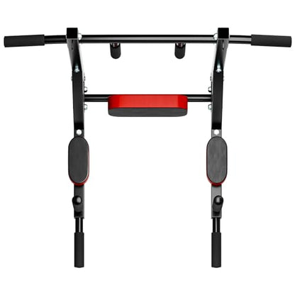Wall Mounted Pull Up Bar Dip Station, Heavy Duty, Multifunctional Fitness Equipment