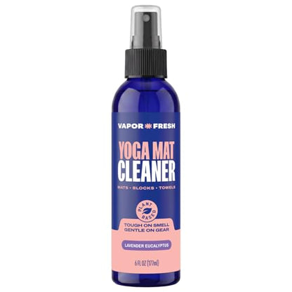 Vapor Fresh Yoga Mat Cleaner Spray, 6oz (Eucalyptus Lavender) - For Yoga Blocks, Mats, Straps and More - Powered By Essential Oils (1-Pack)