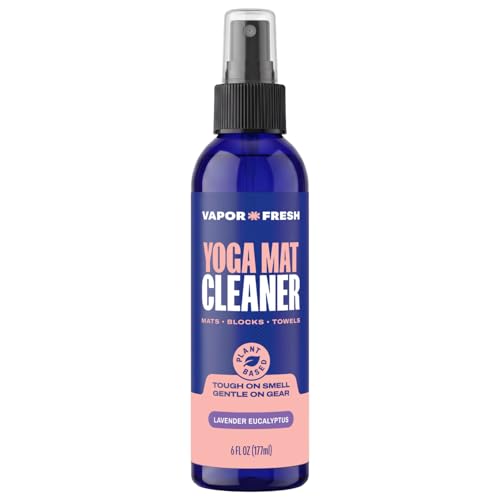 Vapor Fresh Yoga Mat Cleaner Spray, 6oz (Eucalyptus Lavender) - For Yoga Blocks, Mats, Straps and More - Powered By Essential Oils (1-Pack)