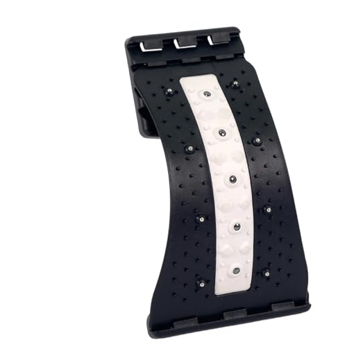 Back Stretcher Device 4 Level Adjustable Curved Ergonomic - color: Black and White