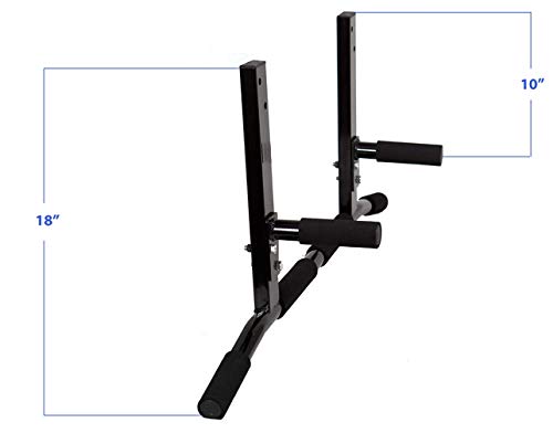 Joist Mount Pull Up Bar with Pull Up Assistance Bands - Commercial Gym Quality Pullup Bar with 41" Loop Exercise Pull-Up Assist Bands - color: Green