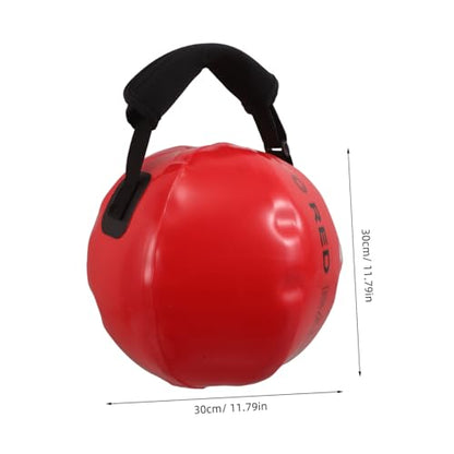 Abaodam Weighted Fitness Punching Bag Water Fill Sandbag 30x30cm Red for Strength Training Home Gym Workout Equipment
