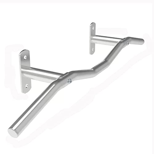 Wall-Mounted Pull-Up Bar for Upper Body Strength Training, Safe and Stable Design, Supports Up to 300kg - Ideal for Home Gym Family Workouts - color: Stainless Steel, size: Style 2