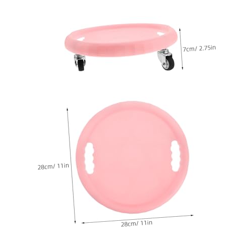 Outanaya Wheel Knee Pad Silent Gliding Discs for Core Strength Training Dual Functionality Abdominal Workout Equipment for Home Gym Use