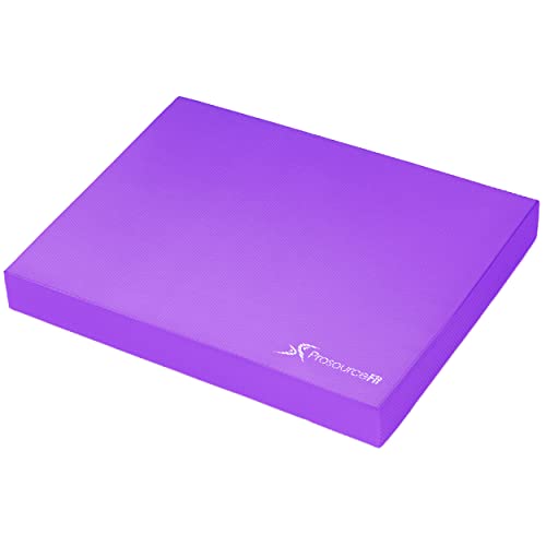 ProsourceFit Exercise Balance Pad, Non-Slip Cushioned Foam Mat & Knee Pad for Fitness and Stability Training, Yoga, Physical Therapy