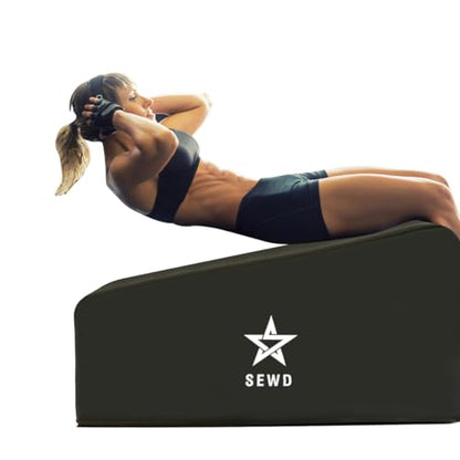 Pilates and Yoga Bench by SEWD – Portable Workout Bench for Full Body Exercise with Handle – Weight Training, AB Workout, Hip Thrust and Glute Training Home Gym Equipment