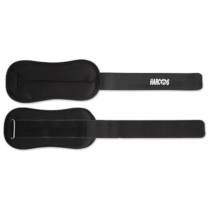 Harcos Adjustable Neoprene Ankle & Wrist Weights – 1lb wrist weights,2lb,3 lbs,4lbs 5lbs & 10lb ankle weights10lb Pair | Wearable Weights for Women & Men, Bala Bangles Alternative | Arm, Leg, Foot & Running Exercise Gear - size: 10Lb Pair (5lb x 2)