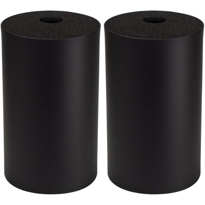 2Pcs Leg Extension Pad Replacement 7 Inch Foot Foam Roller for Weight Bench, PEC Deck, PU High Density Sponge Cover for Home Gym Workout Legs Training Accessories Used for Inversion Table Sit Ups Tube