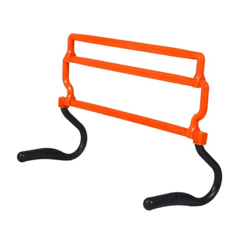Speed and Agility Hurdles Soccer Exercise Equipment Foldable Height Adjustable Sports Hurdles for and Field Outdoor - color: Orange