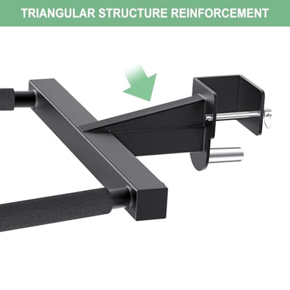 SELEWARE Squat Rack Attachment, Y-Shaped Dip Bar Attachment, Nordic Hamstring Curl Attachment and Lever Arms for 2x2 or 3x3 Power Rack with 5/8" or 1" Hole, Power Cage Accessories for Home Gym