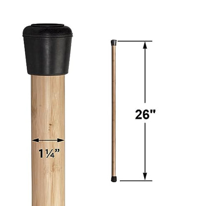 Bamboo Stick for Yoga & Sport Fitness, for use with Stretching, Breathing & Posture Exercises