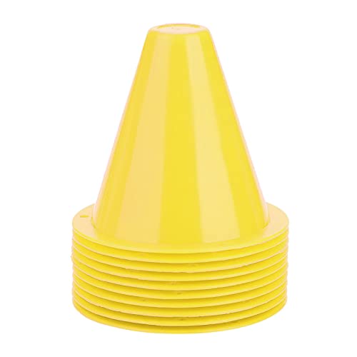 Dioche 10pcs Soccer Training Cone, Plastic Traffic Cones Sport Training Marker Cone, Disc Cones Barriers Marker Holder Sports Accessory for Soccer, Skating, Football, Basketball, Wholesale Business