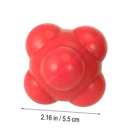 58mm Hexagonal Reaction Ball Instant Feedback Agility Training for Baseball Soccer Volleyball