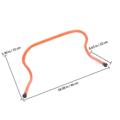 4pcs Plastic Agility Hurdles 15cm Height Speed Training Equipment for Football Basketball Youth Sports Conditioning and Track Practice