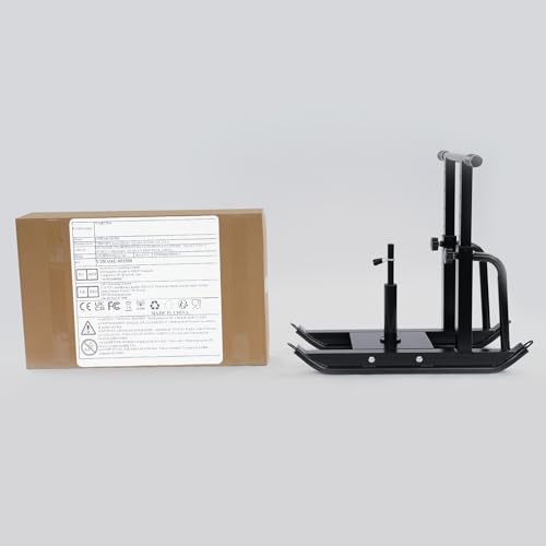 Adjustable Fitness Sled 5-Level for Strength Training, 440LBS Capacity Pushing Pulling Sled Workout Equipment for Home Gym & Outdoor, Compatible with 1" & 2" Olympic Weight Plates (Not Included)
