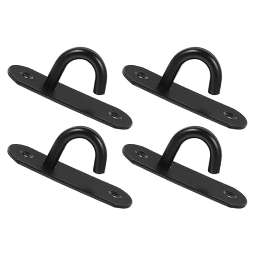 4pcs Stainless Steel Wall Hanger Heavy Duty Resistance Band Anchor Hooks for Gym Training Yoga Strap Mounts Home Workout Equipment