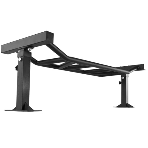 47 Inch Heavy Duty Multi-Grip Pull Up Bar Ceiling Mount Indoor Chin-Up Bar Adjustable Height&Supports to 600 Lbs Upper Body Fitness Workout Home Gym Equipment