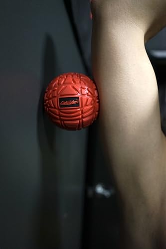 Large Trigger Point Massage Ball - 3.1 Inch Hard Rubber Therapy Ball for Myofascial Massage - Deep Tissue Massager for Myofascial Release and Pressure Point Recovery (Red (Medium)) - color: Red (Medium)