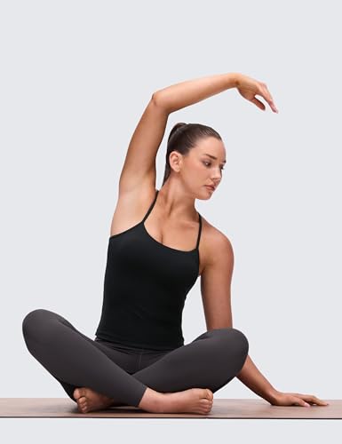 CRZ YOGA Butterluxe Y Back Tank Tops - color: Black, size: Small