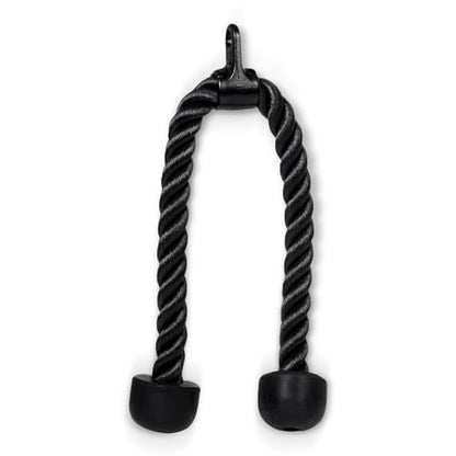 CENTR Cable Machine Attachments for Home Gyms & Functional Trainers Accessory Kit - LAT Pull Down Attachment, Triceps Rope, Curl Bar, Ankle Strap & More - Cable Machine Accessories - style: Triceps Rope