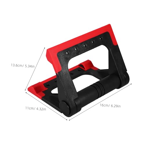 VILLCASE Push-up Bars Fitness Equipment Pair Red Non-slip Rotating Push-up Stands for Home Gym Strength Training Men and Women