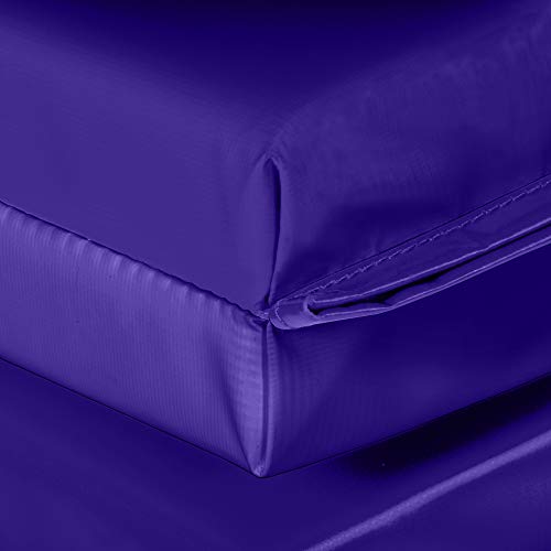 We Sell Mats 4 x 8 ft Folding Exercise Mat, 2 Inch Thick Personal Fitness & Home Gym Mat for Yoga, Pilates, Stretching & Workouts - color: Purple
