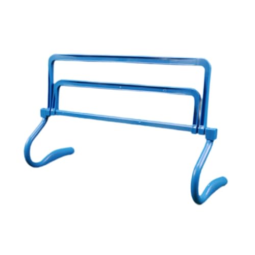 Colaxi Agility Hurdle,Agility Speed Training Equipment,Adjustable Height Jumping Bar Set for Foot Exercise Coaching Soccer - color: blue