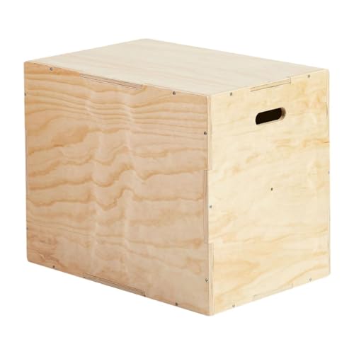 kowaku Wood Plyo Box Plyometric Box Versatile Exercise Equipment 3 in 1 Jump Training Equipment for Fitness Squats Home Gym Workout