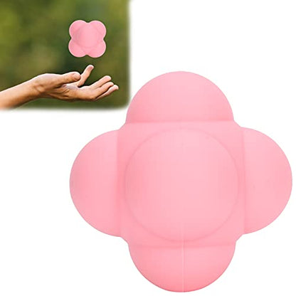 Silicone Reaction Ball, Portable Hand Eye Coordination Speed Reflex Training Ball Training Equipment Multiside Reaction Ball for Sports, Rehabilitation, Pet