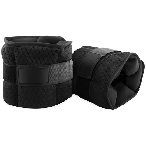 Unisex Adjustable Wrist and Ankle Weights, 5-Pound Pair (10 lbs Total) with 6 Removable Weight Packs for Walking, Jogging, Gym, Home Fitness - size: 5lb Small