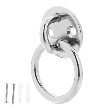 POPETPOP Heavy Duty Hooks for Hanging Ground Anchor Resistance Bands Wall Anchor Heavy Duty Swivel Hook Suspension Trainer Straps Ceiling Hammock Silver Stainless
