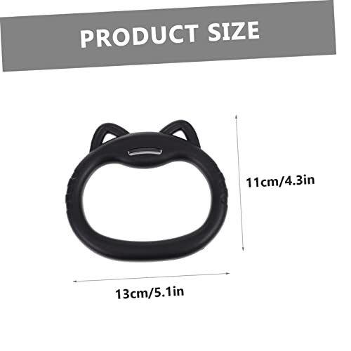 Mikikit Fitness Gym Rings Set for Children Indoor Exercise Pull-Up Rings Adjustable Straps Stretching and Training Equipment for Home Use