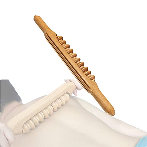 Wood Therapy Massage Tools,Gua Sha Rolling Stick Manual Massage Sticks,Lymphatic Drainage Massager for Maderotherapy,Relax Muscles and Relieve Body Aches 16.9INCH - color: Style D 16.9inch
