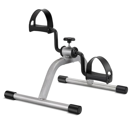 Pedal Exerciser Mini Exercise Bike for Leg and Arm Recovery Exercise Lightweight and Portable Floor Bike