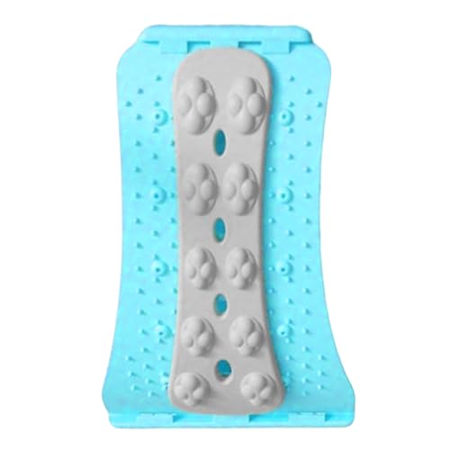 Back Stretcher Postures Corrector 36 * 18.5 Cm | Lumbar Support Board | Ergonomic, EVA Material & Even Massage Points | for Shoulder Hip Calf Plantar Stretching Yoga Pilates Home Travel