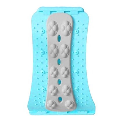 Back Stretcher Postures Corrector 36 * 18.5 Cm | Lumbar Support Board | Ergonomic, EVA Material & Even Massage Points | for Shoulder Hip Calf Plantar Stretching Yoga Pilates Home Travel
