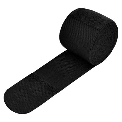 MCD Boxing Wraps for Men & Women 4.5m/180” Boxing Hand Wraps for Bᴏxing Gloves with Thumb Loop Muay Thai Hand Wrаps Semi-Elastic Wrist Wrаps Bᴏxing Wrap for MMA, Muay Thai & Martial Arts Training - color: Black