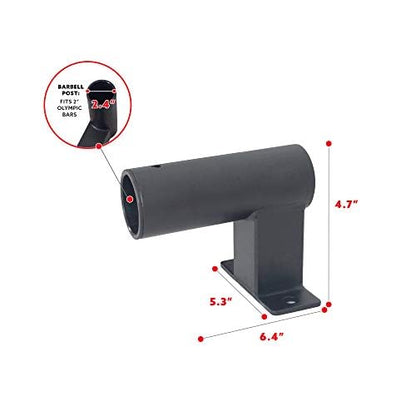 Sunny Health & Fitness Power Cage Squat Rack Upgrade Attachments, Dip Bar, Plate Bar Holder, Belt Squat, J Hook, Lat, Adapter, U Ring, Pull Up Bar, Landmine, Captain's Chair, Tricep Rope For Home Gym - style: Bar Holder