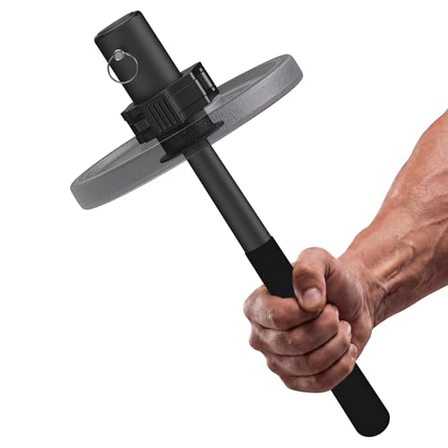SNADER Wrist & Forearm Strengthener – Fits 2" Olympic Weight Plates, Forearm Bar for Wrist Strength & Rotation Training, Ideal Choice for Grip and Forearm Muscle Building ﻿