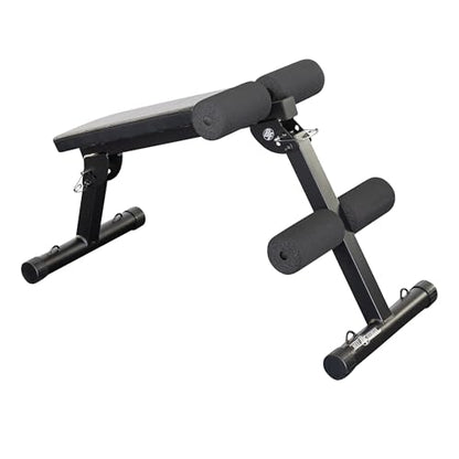 Body-Solid Best Fitness Ab Board (BFAB10B), 6-Pack Abs Machine Exercise Equipments for Strength Training Home Gym Workouts Bench
