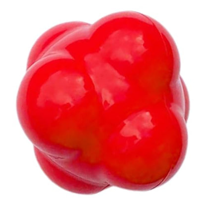 Hexagonal Reaction Ball Agility Training Ball 68mm Red Silicone for Speed and Coordination Workout Sports Training Equipment