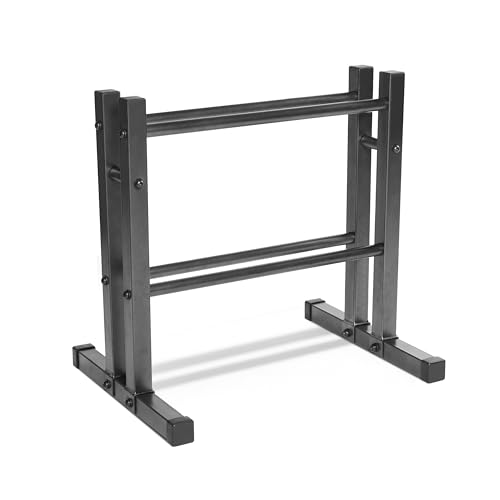 CAP Barbell 24" Dumbbell and Kettlebell Rack – Compact Weight Storage for Home Gym, Holds Dumbbells, Kettlebells & Medicine Balls