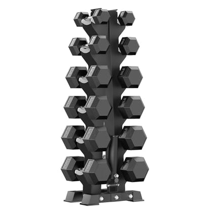 Hex Dumbbell Sets with Rack, 85-560lb Dumbbell Weight Set & Storage Rack - size: 400lb (10, 20, 35, 40, 45, 50lb)x2 & T-Bar Rack