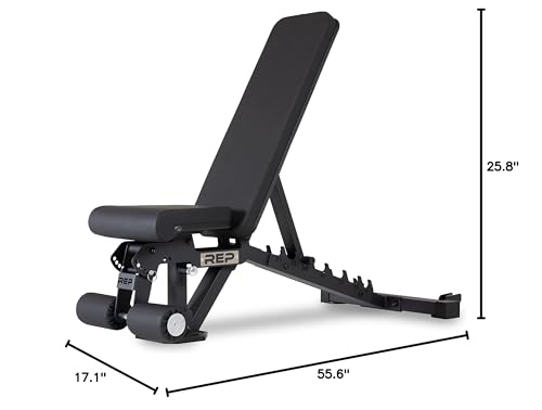 Rep Fitness Adjustable Bench – AB-3000 FID – Flat/Incline/Decline