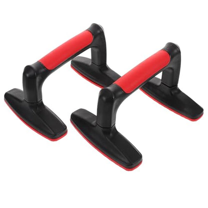 Yardwe 2pcs Push up Bars Floor Push up Grips Non-slip Plastic Parallettes Push-up Handles for Home Strength Training Fitness Equipment for Men and Women