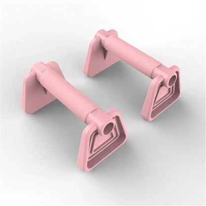 Push Up Bar Pushup Handles 1Pair Street Fitness Push Up Bar Thickened Handle PP Flatland Push-up Rack Pectoralis Major Stable Planche - color: Black