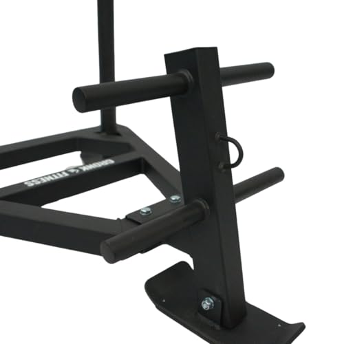 Gronk Fitness Compact Push Sled | Heavy-Duty Weight Sled for Pushing, Pulling, and Sprint Training | Removable Push Arms | Compatible with Olympic Plates | Indoor & Outdoor Conditioning Tool