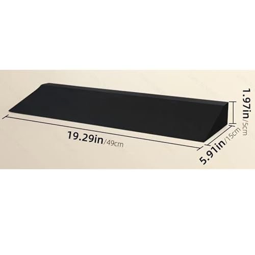 Yiju Squat Wedge Block, Yoga Foam Wedge Blocks, Calf Stretcher Wide Riser Block Calf Stretch Board Foot Incline Board for Home Gym Workout Pilate Balance Practice