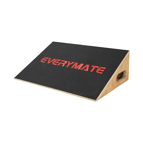 Heavy-Duty Wooden Slant Boards for Exercise & Calf Stretch – 19.7" Wide Incline Board for Squats, Non-Slip Surface, Fixed 25° Angle for Strength & Flexibility Training, 1200 lbs Capacity - color: Slant Board-1
